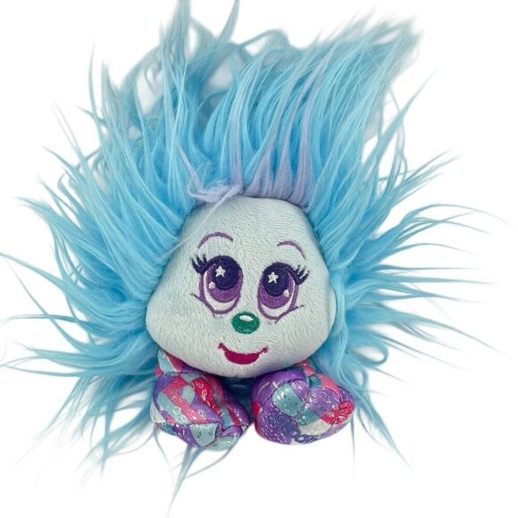 Zuru Shnooks Waikiki Plush Toy Blue Purple Fluffy Soft Stuffed Animal Doll - Picture 8 of 8
